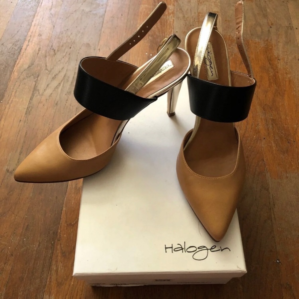 Halogen stiletto pumps high heels 7.5